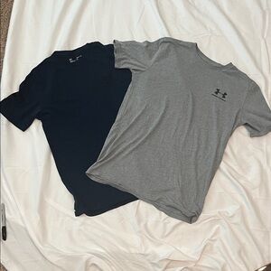 Under Armour Men's Short Sleeve Tees - Navy and Gray